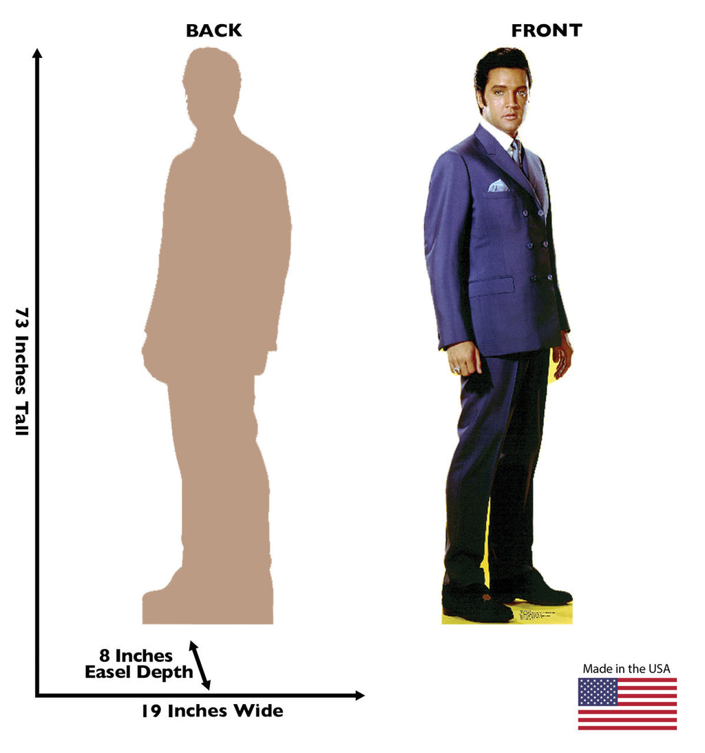 Elvis in Style: Double-Breasted Cardboard Cutout
