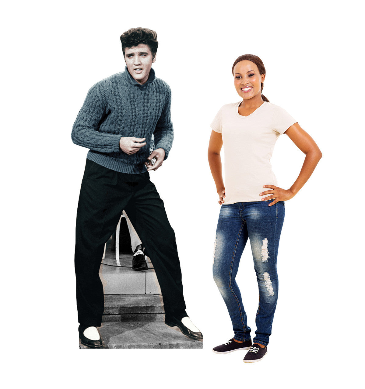 Elvis in Style: Blue Sweater Standee