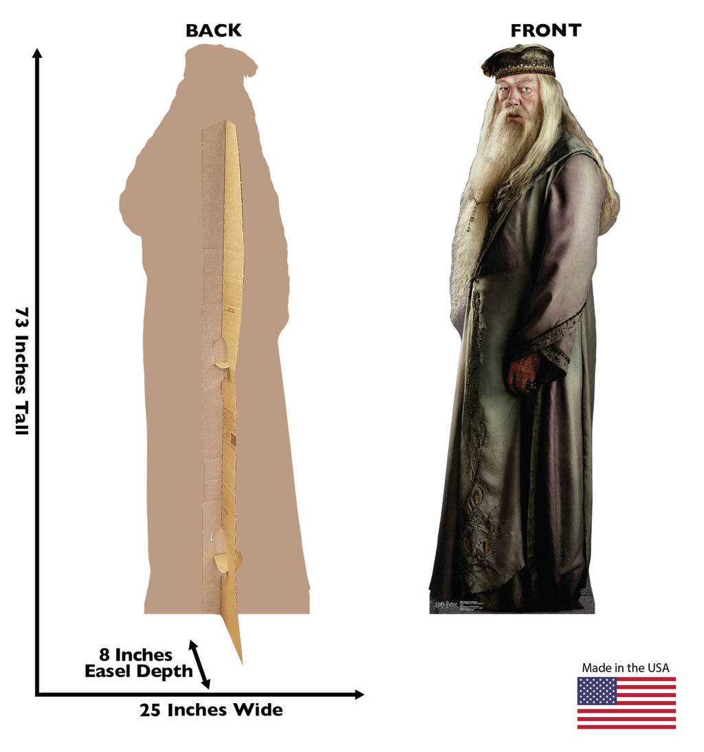 Professor Dumbledore Harry Potter Lifesize Cardboard Cutout  Dimensions