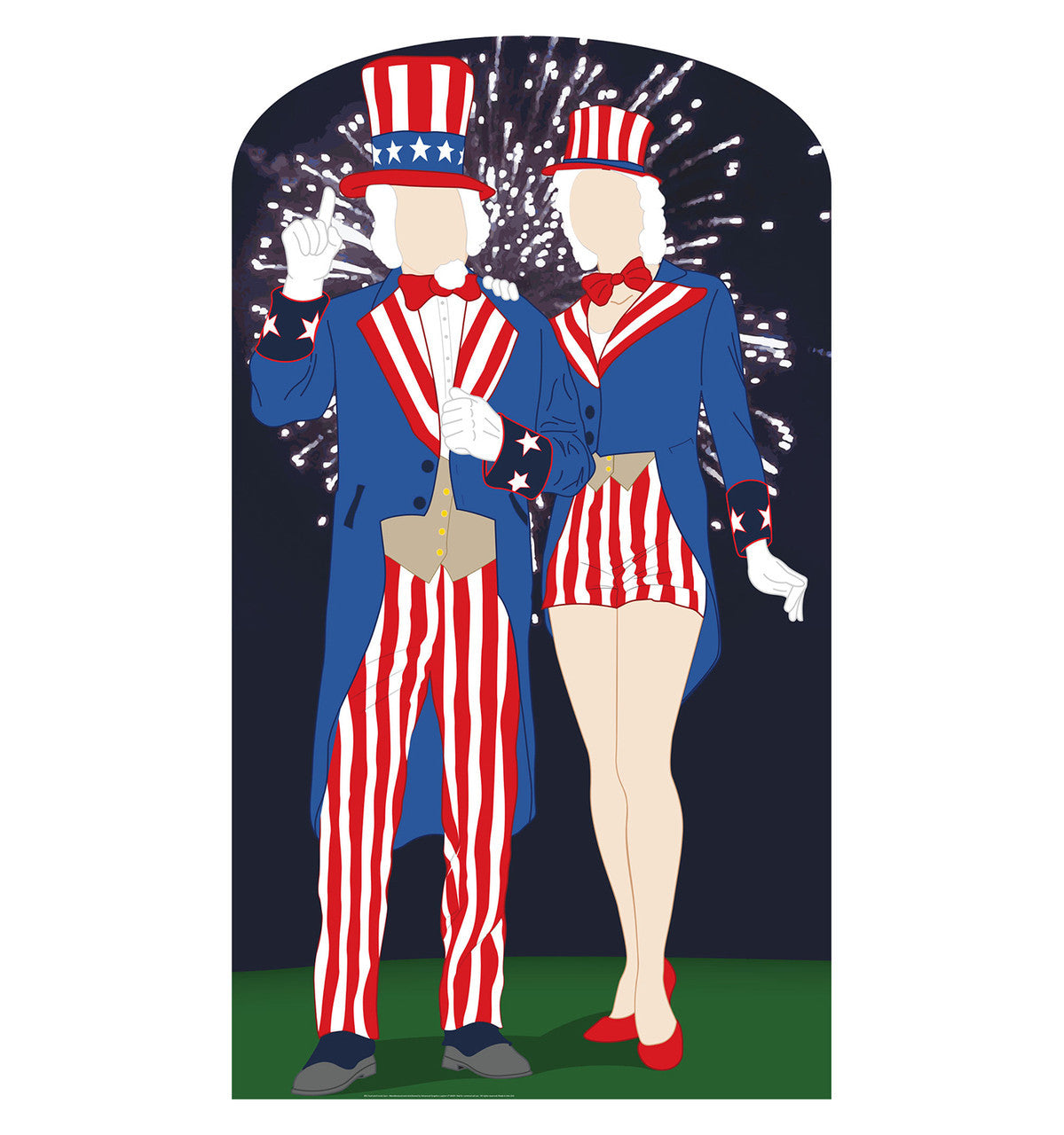 Aunt and Uncle Sam Life-Size Standee