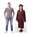 Female Graduate Red Cap and Gown Standin
Lifesize Cardboard Cutout