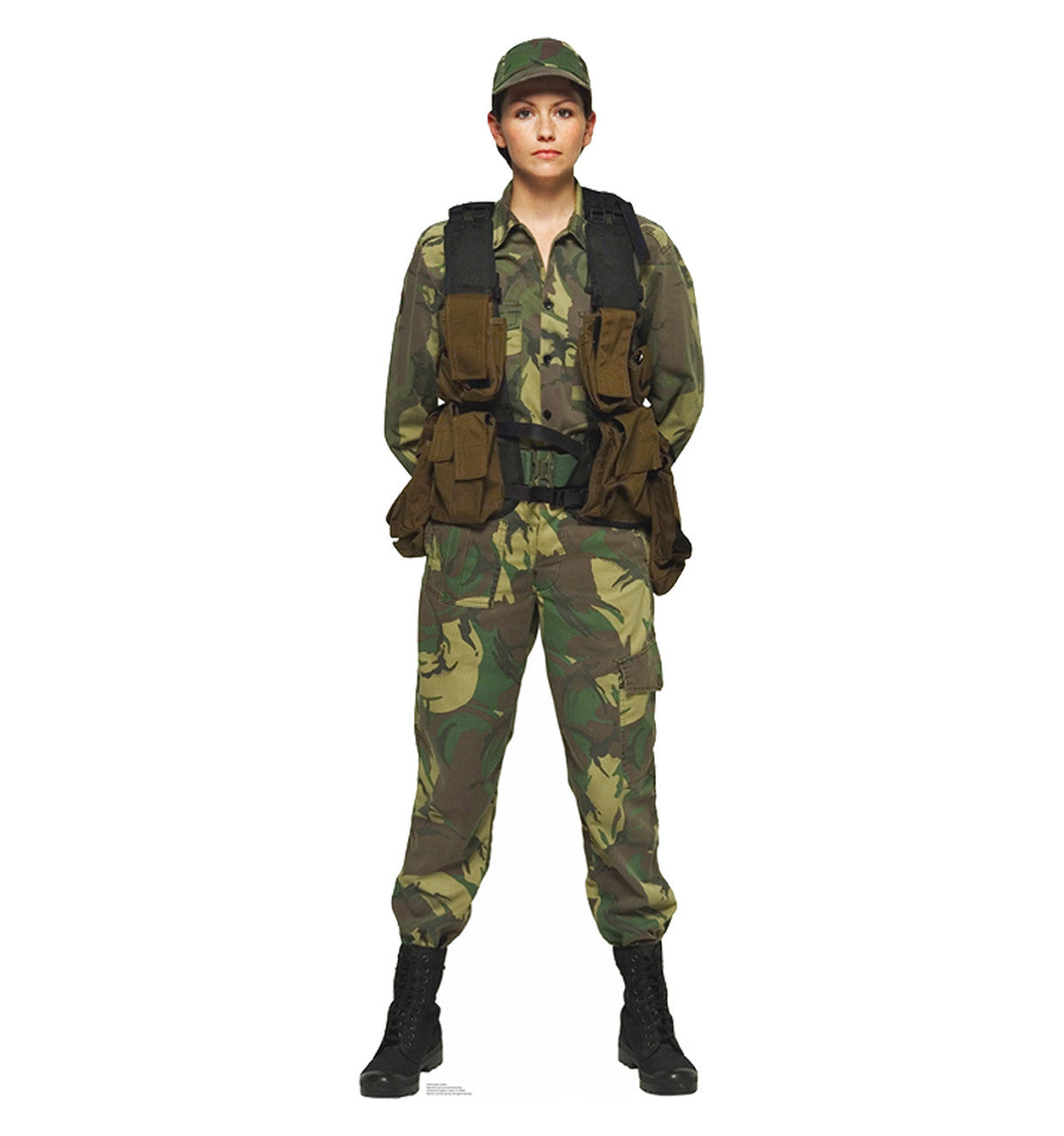Female Soldier Cutout