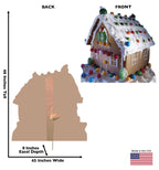 Ginger Bread House Lifesize Cardboard Cutout  Dimensions