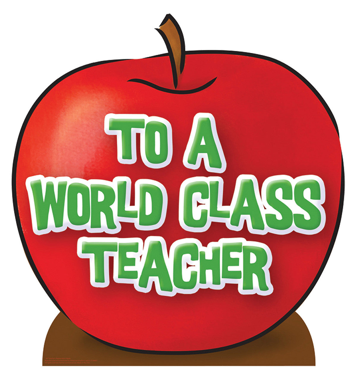 Teacher's Appreciation Apple Cutout