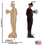 Freddy Krueger Lifesize Cardboard Cutout Dimensions