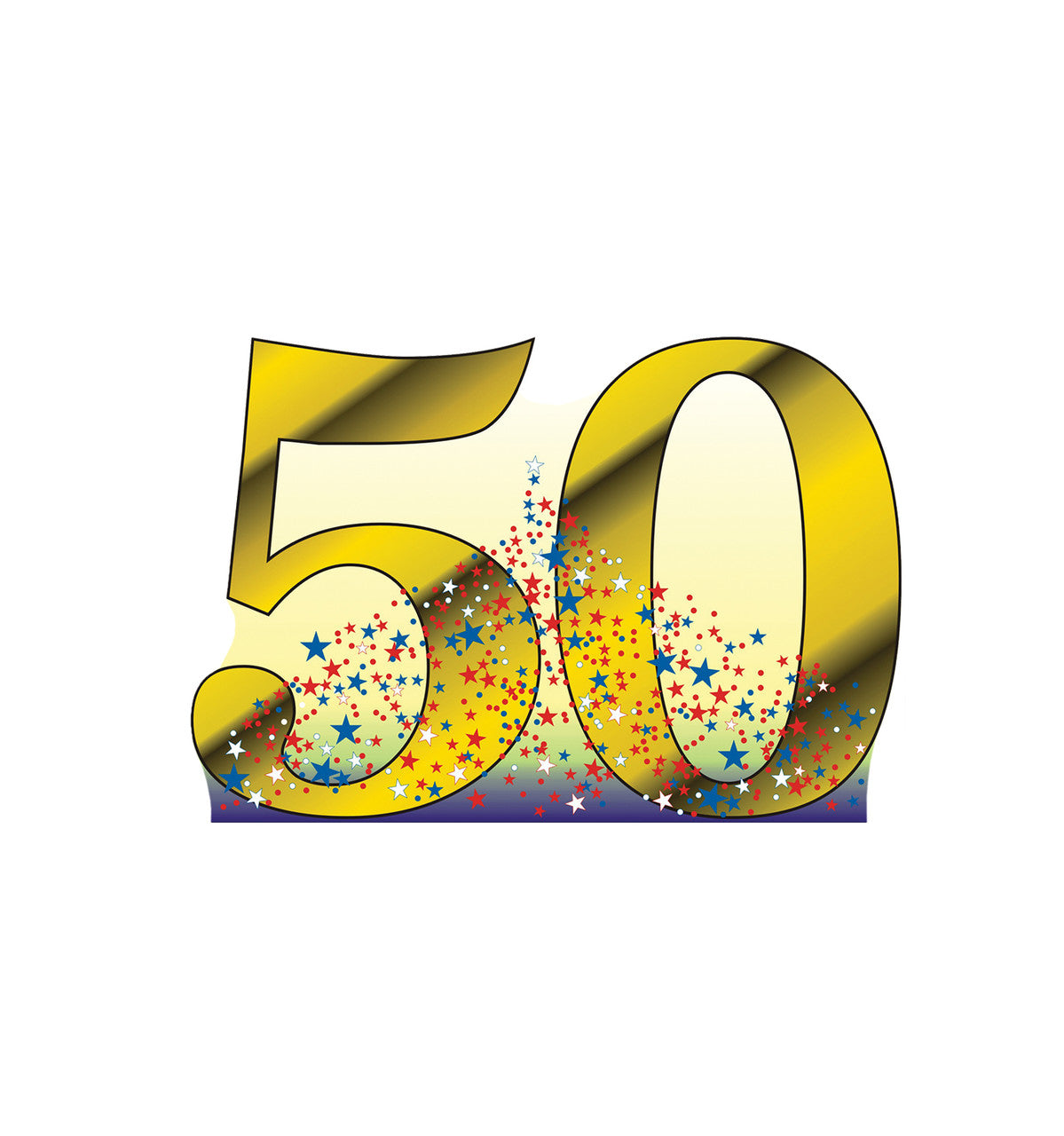 Number 50 Lifesize Cardboard Cutout