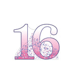 Number 16 Lifesize Cardboard Cutout