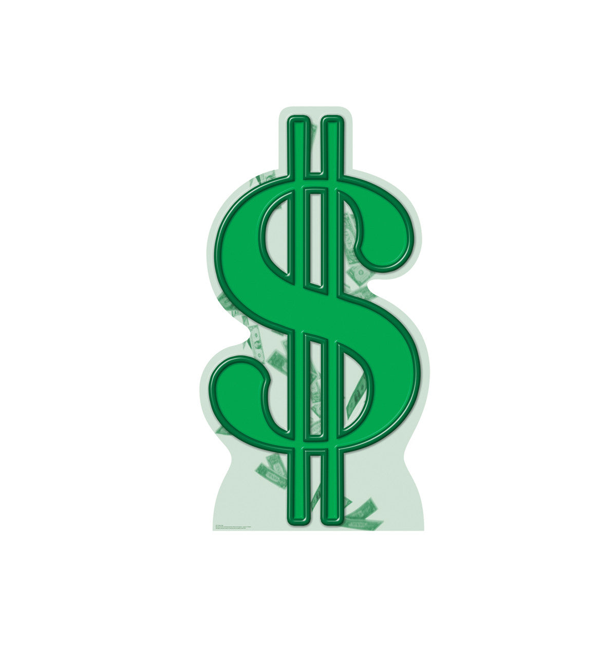 Dollar Sign Lifesize Cardboard Cutout